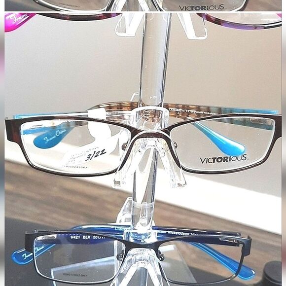 THREE PAIRRS! Rx'able Eyeglass Frames, VICTORIOUS, modern trendy, full rim, LOT - Picture 3 of 5